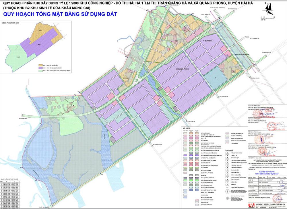 Bản đồ Quy hoạch tổng mặt bằng sử dụng đất